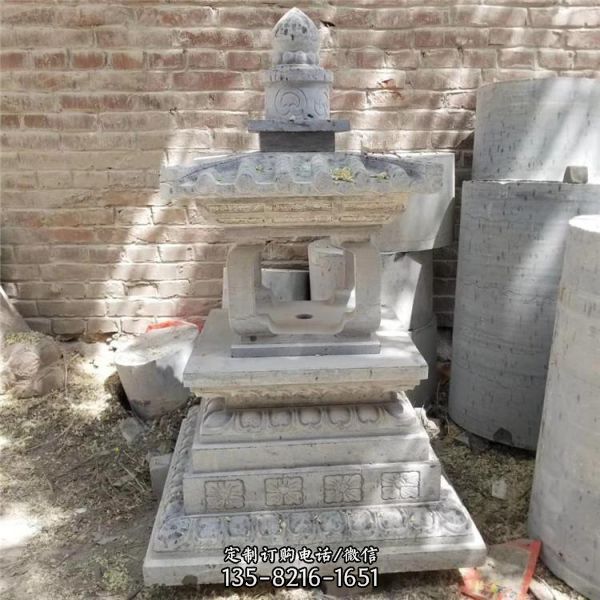 公園青石仿古建筑雕塑擺件（1）