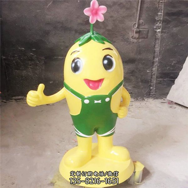卡通游樂場幼兒園玻璃鋼彩繪可愛公仔雕塑（2）