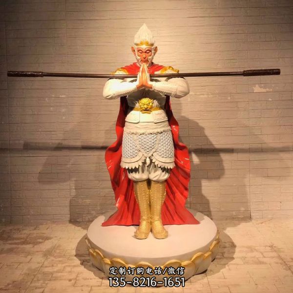 商場影院玻璃鋼神話人物齊天大圣孫悟空