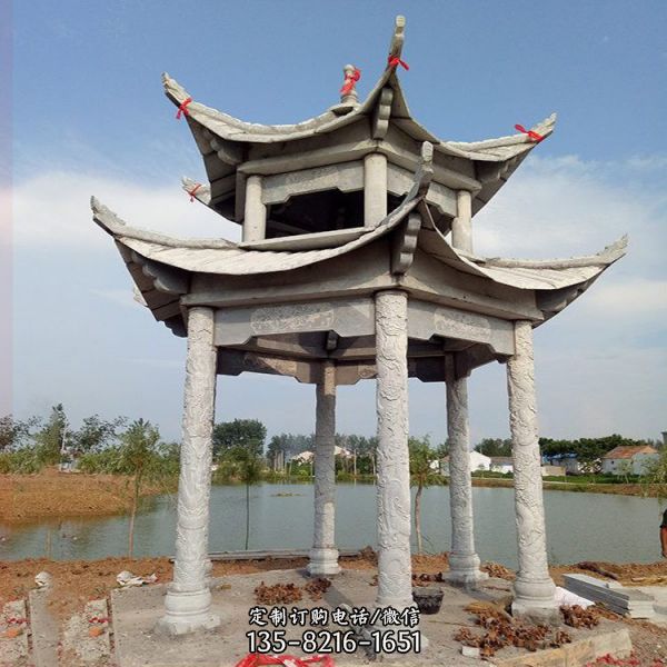 六角涼亭園林景區大型景觀雕塑（4）