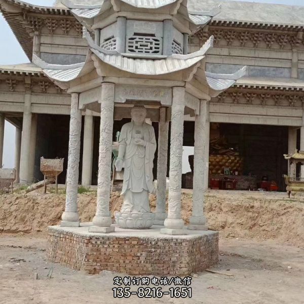 歐式別墅小區公園多層六角涼亭雕塑（4）
