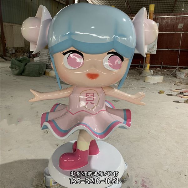 商場美陳玻璃鋼主題動漫公仔造型雕塑（4）