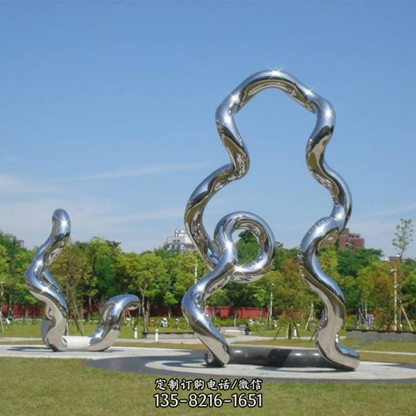 廣場園林不銹鋼異形景觀雕塑（1）