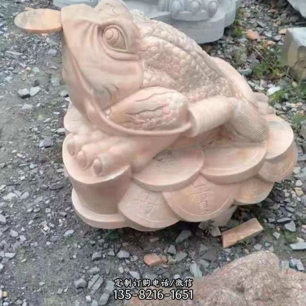 景區古建筑門口擺放的石雕動物雕塑（3）