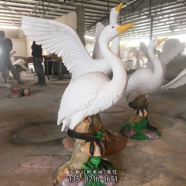 戶外仿真動物鵝雕塑 濕地公園景觀大鵝雕塑（1）