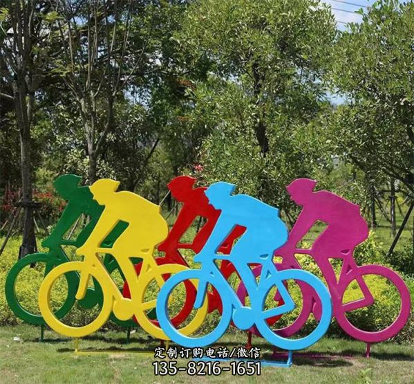 戶外公園體育不銹鋼抽象人物擺件（2）