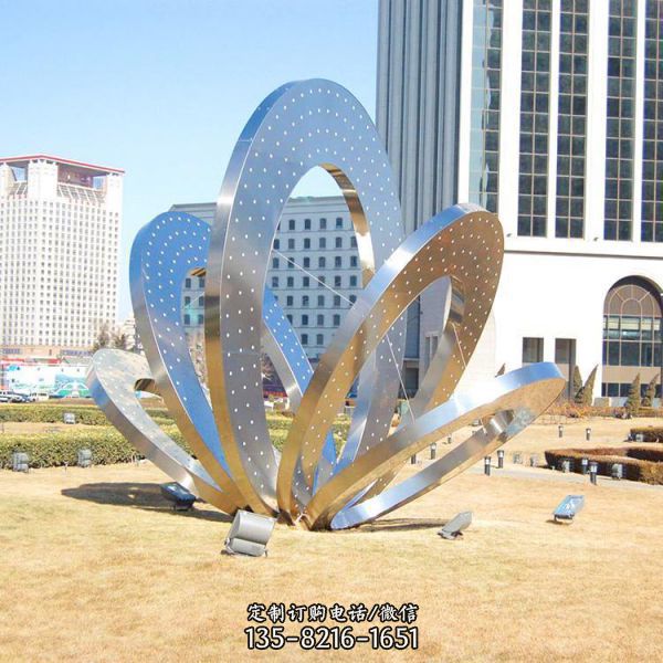 公園廣場大型不銹鋼彩繪創意景觀雕塑擺件（3）