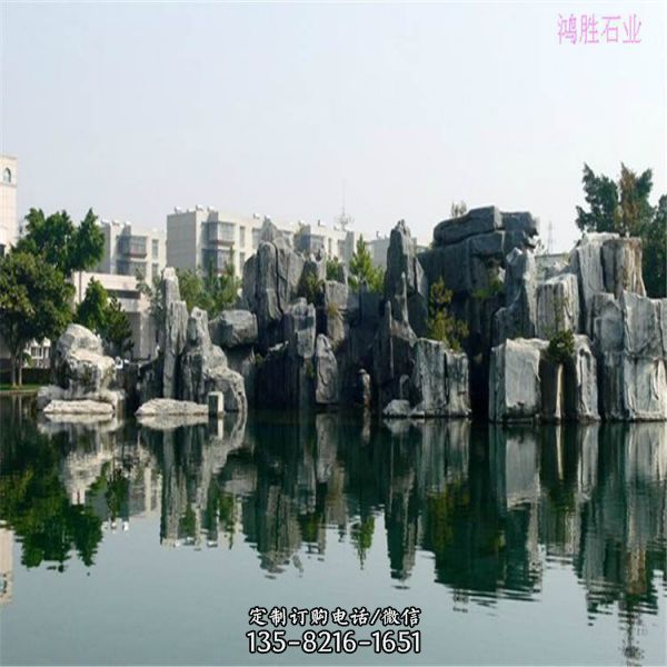 園林公園裝飾塑石假山水景觀雕塑（5）