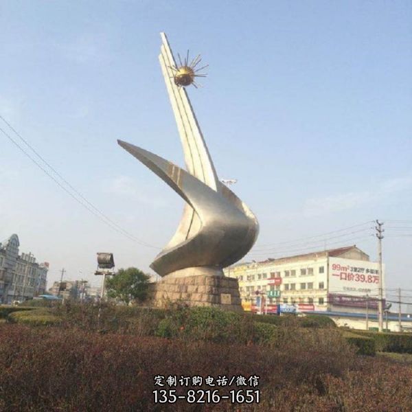 公園小區不銹鋼抽象園林景觀城市標志雕塑（1）