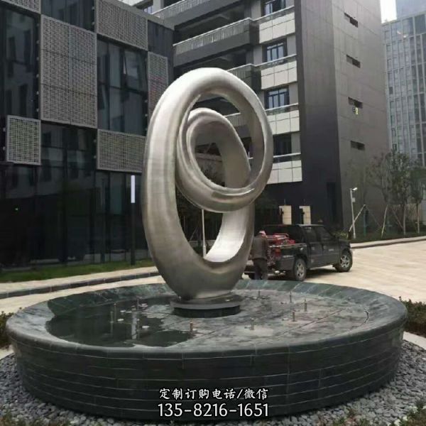 公園小區不銹鋼抽象園林景觀城市標志雕塑（3）
