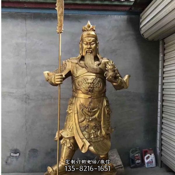 家居寺廟供奉立式武財神雕塑（1）