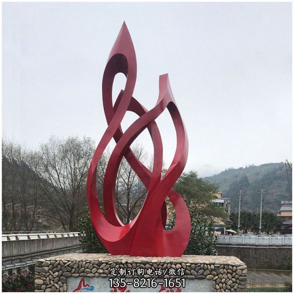 公園廣場不銹鋼抽象藝術園林大型擺件（1）