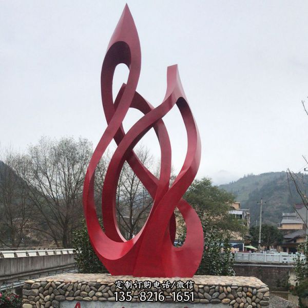 公園廣場不銹鋼抽象藝術園林大型擺件（2）