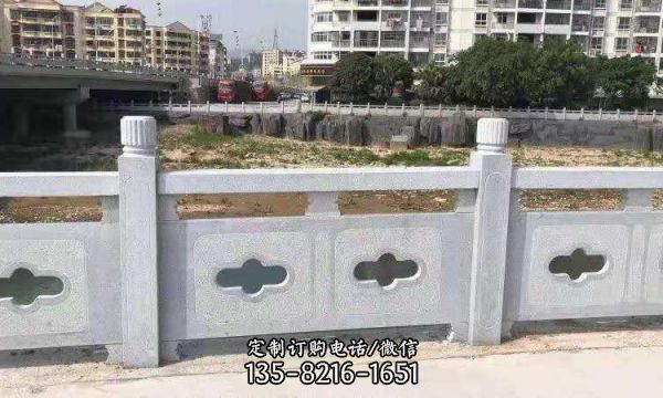 城市河邊大理石石雕欄桿欄板雕塑（4）