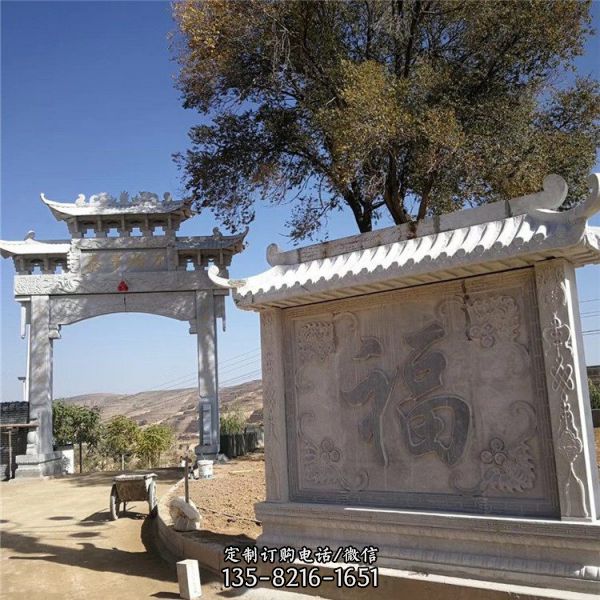庭院別墅石雕浮雕壁畫影壁雕塑擺件（2）