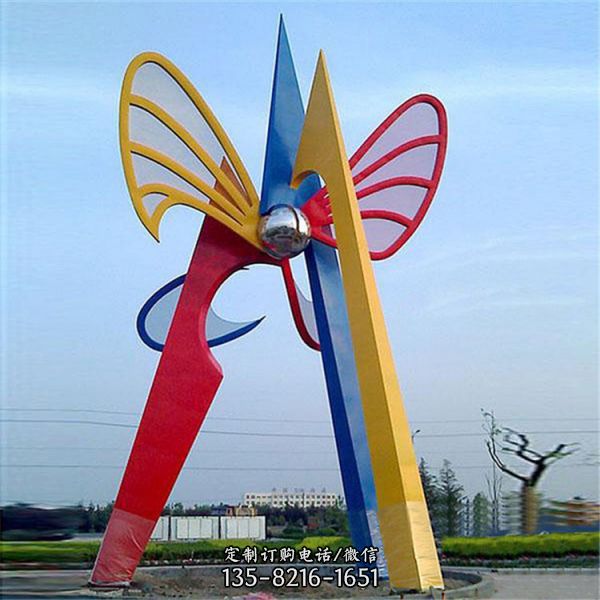 戶外不銹鋼景區(qū)園林雕塑 大型公園廣場擺件（5）