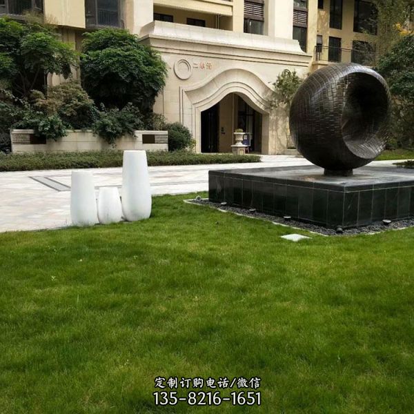 街頭創意標志性裝飾擺件不銹鋼抽象景觀雕塑（2）