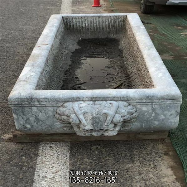 流水?dāng)[件青白石槽（1）