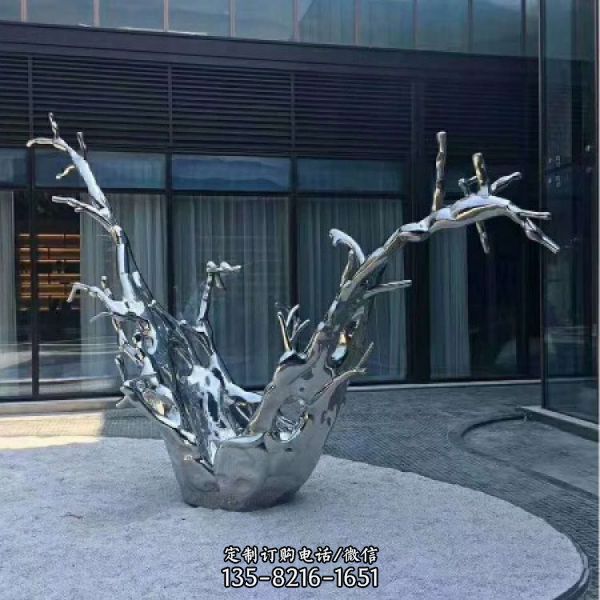 廣場創(chuàng)意不銹鋼鏡面電鍍景觀裝飾擺件雕塑（5）