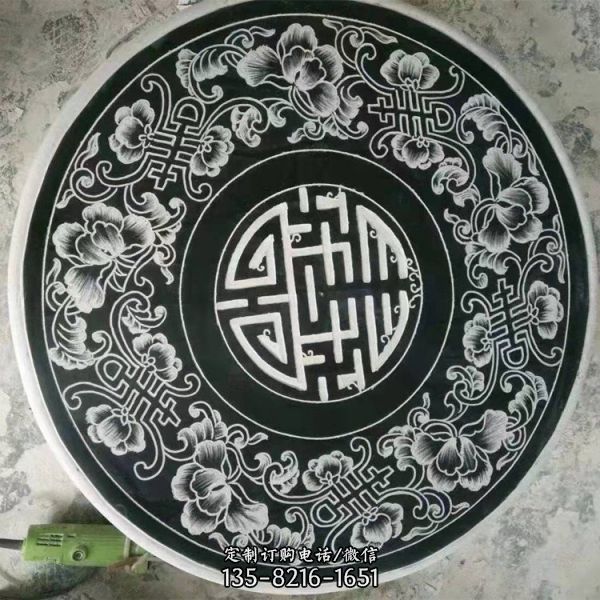 中式鏤空石桌凳（2）
