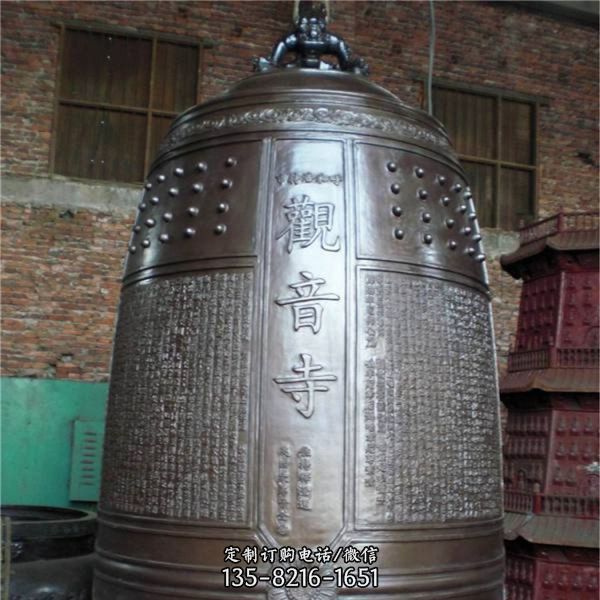 寺廟大型黃銅鐘雕塑 鑄造青銅鐘雕塑（2）