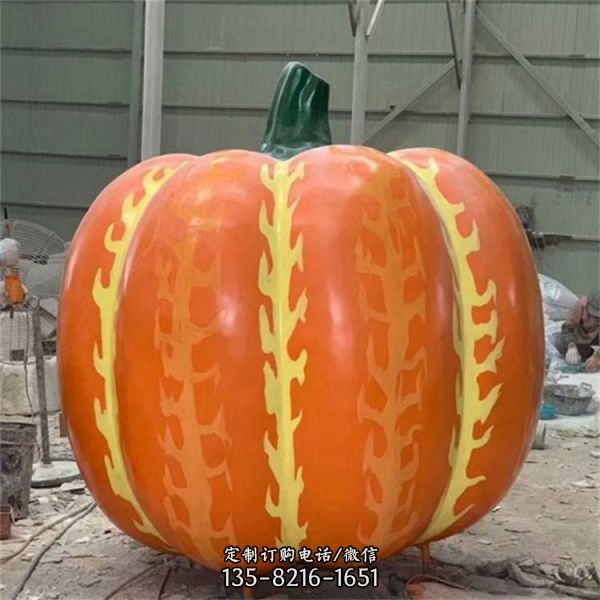 農(nóng)場游樂場玻璃鋼彩繪南瓜蘑菇雕塑（1）