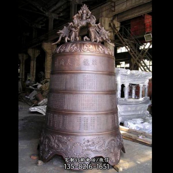 鑄造道院祠堂銅鐘 佛門銅鐘鐵鐘雕塑（3）