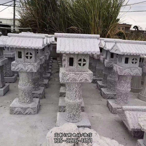 仿古石雕園林庭院石燈雕塑（1）