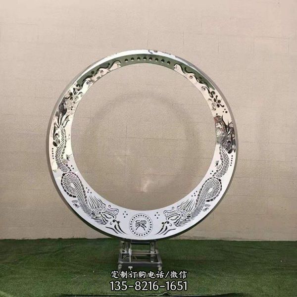 不銹鋼創意抽象公園廣場景觀雕塑（3）