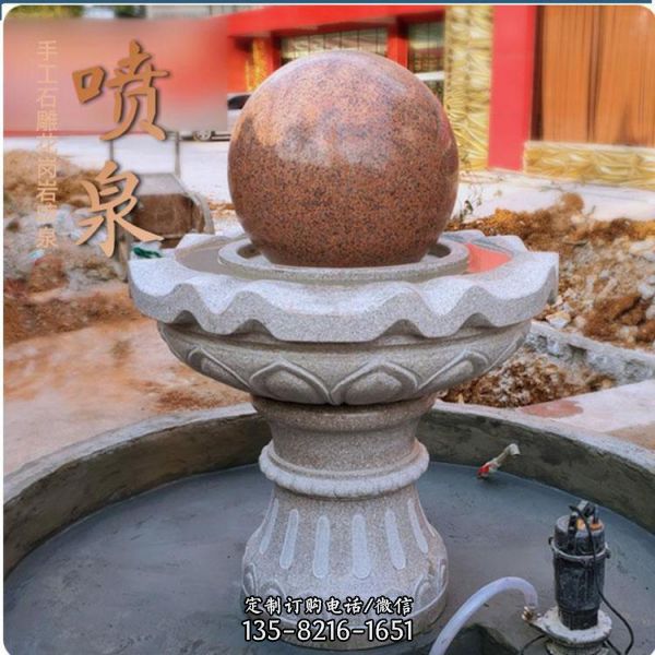 中式石雕噴泉大型廣場創意噴泉雕塑（2）
