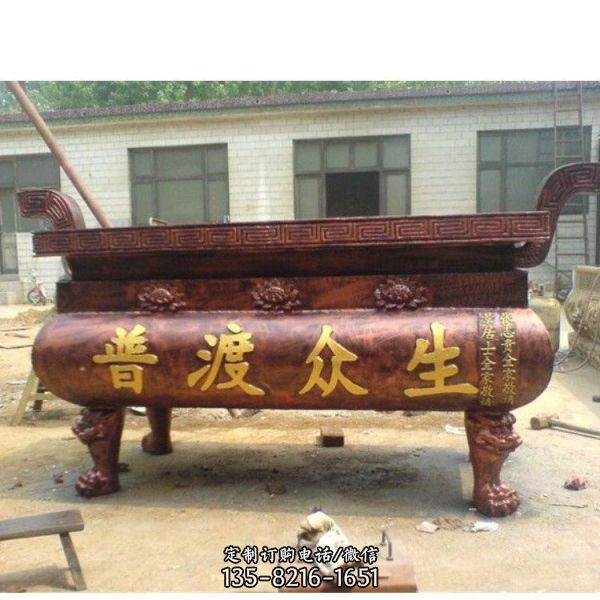 寺院擺放鐵香爐 純銅招財香爐（2）
