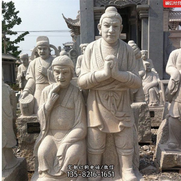 花崗巖雕刻寺廟廣場園林孝文化雕像擺件（4）
