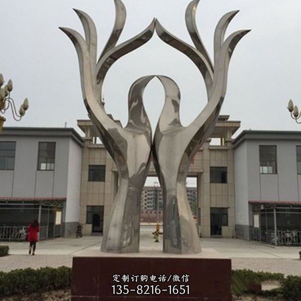 醫(yī)院廣場公園裝飾不銹鋼仁愛雕塑擺件（4）