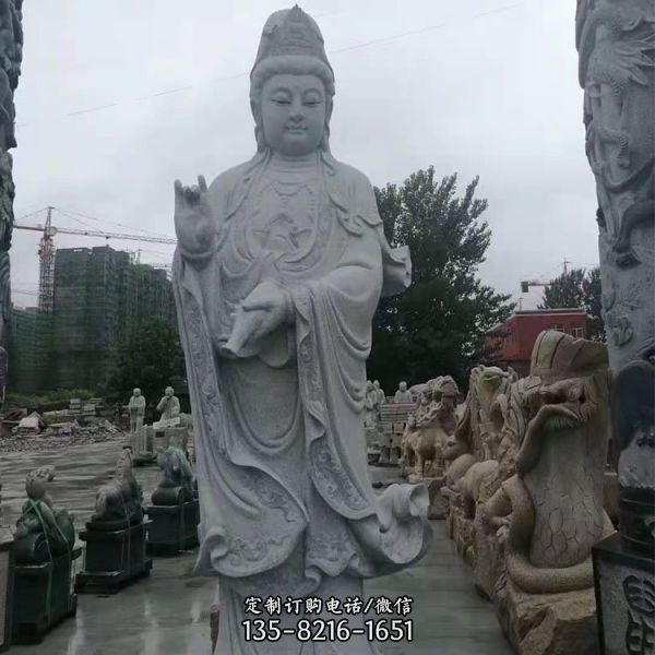 寺廟花崗巖石雕觀音景區(qū)彌勒佛雕塑擺件（4）