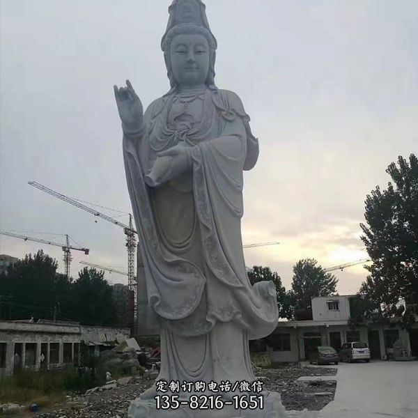 寺廟花崗巖石雕觀音景區(qū)彌勒佛雕塑擺件（2）
