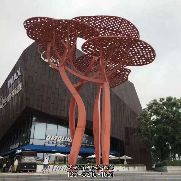 大型創(chuàng)意金屬模型公園景觀 不銹鋼雕塑（1）