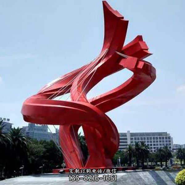 大型創(chuàng)意金屬模型公園景觀 不銹鋼雕塑（2）