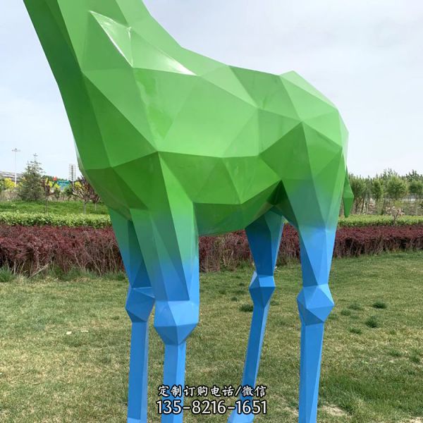 304不銹鋼切面動物鹿雕像（4）