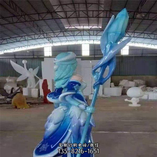 電影院玻璃鋼彩繪動漫人物雕塑擺件（2）