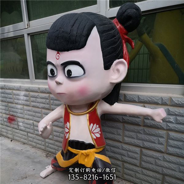 動漫卡通人物哪吒之魔童降世雕塑（2）