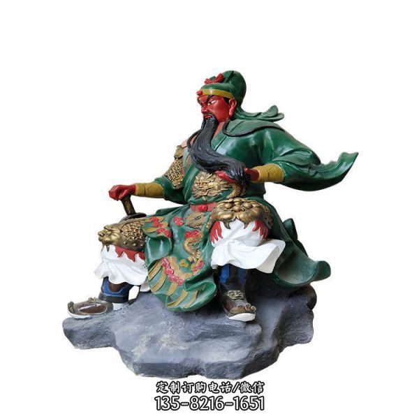 關公關羽 玻璃鋼彩繪寺廟家居供奉佛像雕塑（3）
