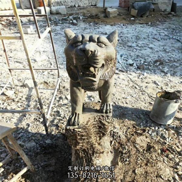 公園大理石色十二生肖石頭虎（2）