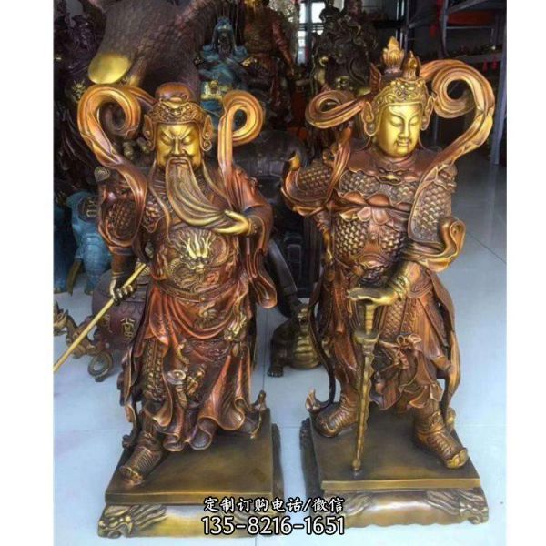 大型純銅武財神佛像家居供奉九龍關公擺件（2）