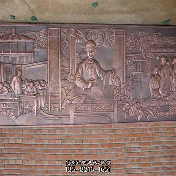 酒店裝飾銅浮雕壁影寺院擺放鑄銅觀音雕塑（7）