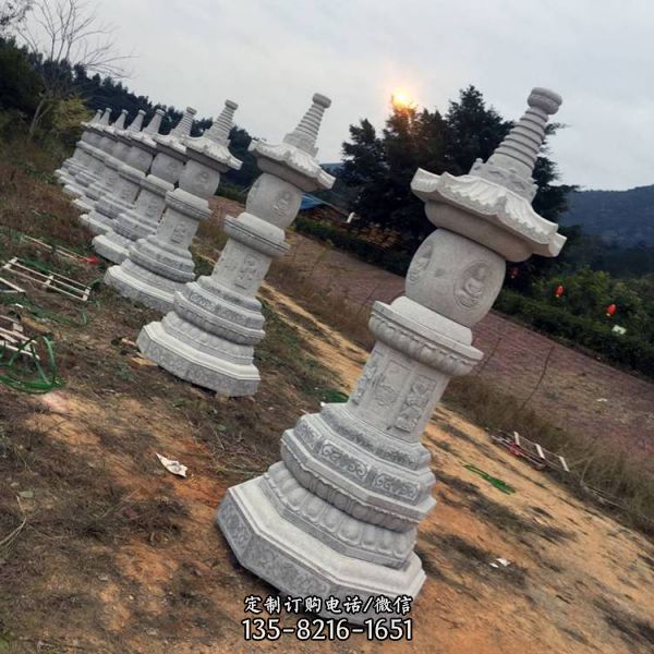 石雕佛塔庭院石佛塔雕塑（1）