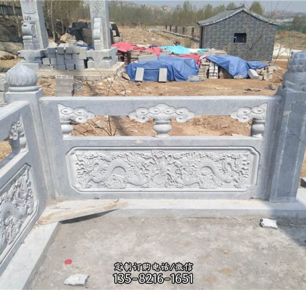 河道圍欄戶外石雕護(hù)欄雕塑（1）