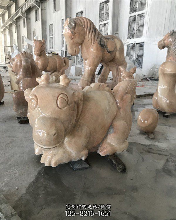 公園石雕十二生肖動物景觀雕塑（2）