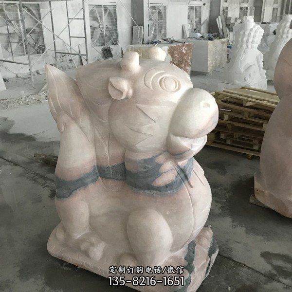 公園石雕十二生肖動物景觀雕塑