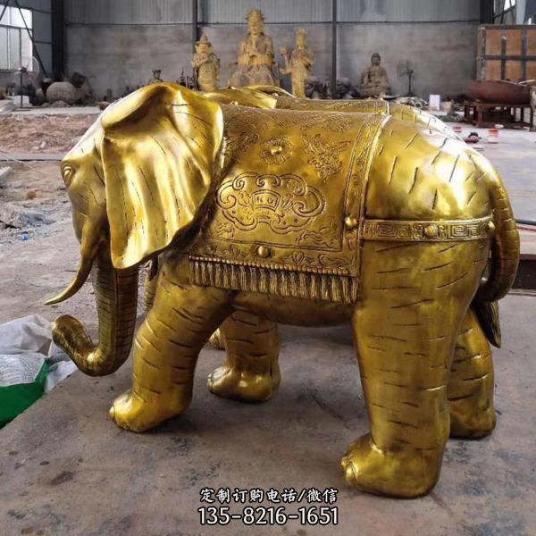 大型動(dòng)物景觀鎮(zhèn)宅擺件 庭院門(mén)口一對(duì)大象