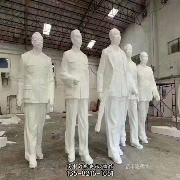 公園下象棋人物 玻璃鋼歷史人物雕塑（2）